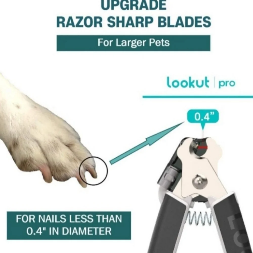 Lookout Pro pet nail trimmer with LED Light 4x HP